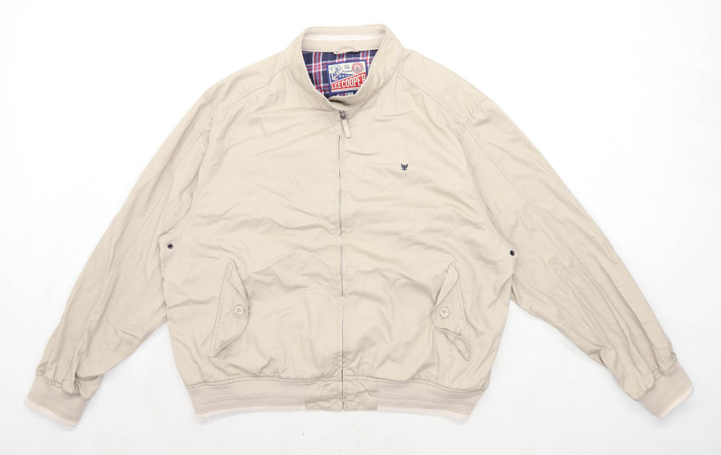 Lee Cooper Mens Size 2XL Cotton Beige Jacket