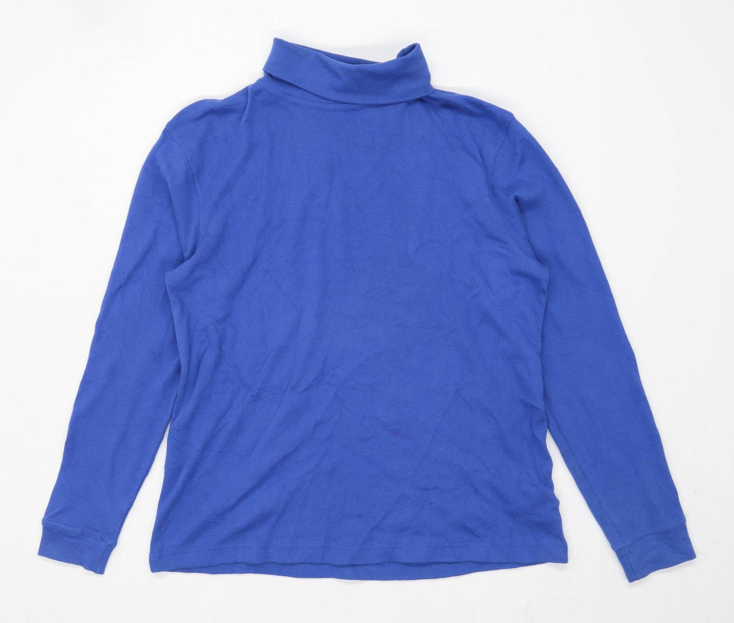 Parallel Mens Size S Cotton Blue Top