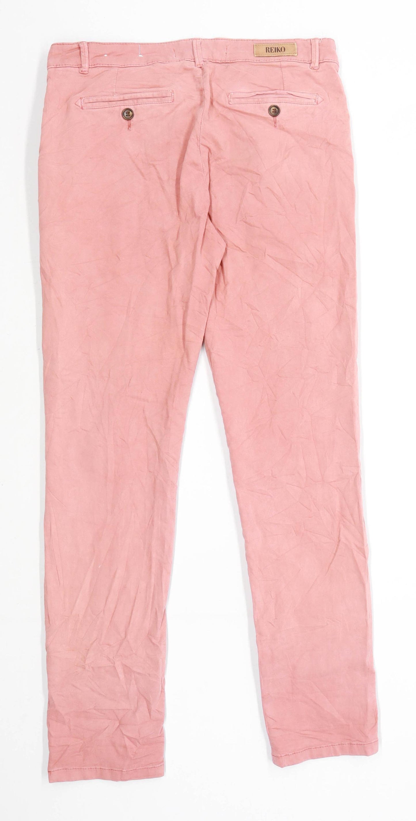Womens Reiko Beige Cotton Blend Chinos Size W32/L29