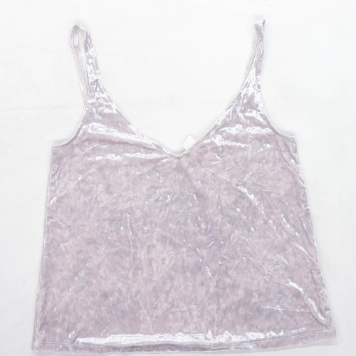 H&M Womens Size XS Silver Top (Regular)