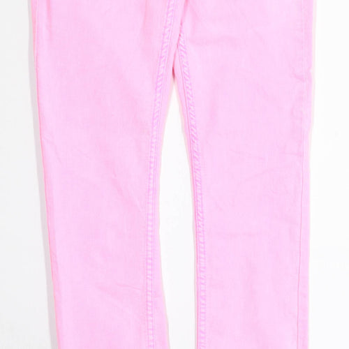Womens H&M Pink Denim Jeans Size 10/L32