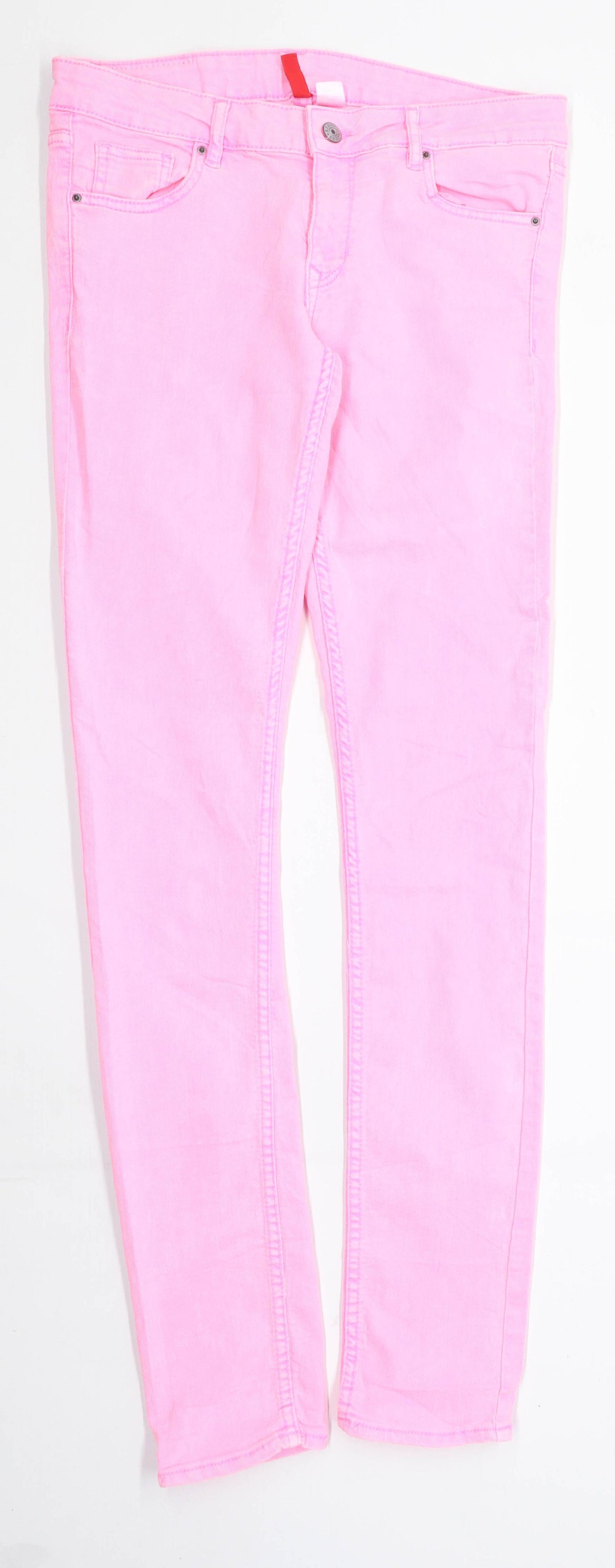 Womens H&M Pink Denim Jeans Size 10/L32