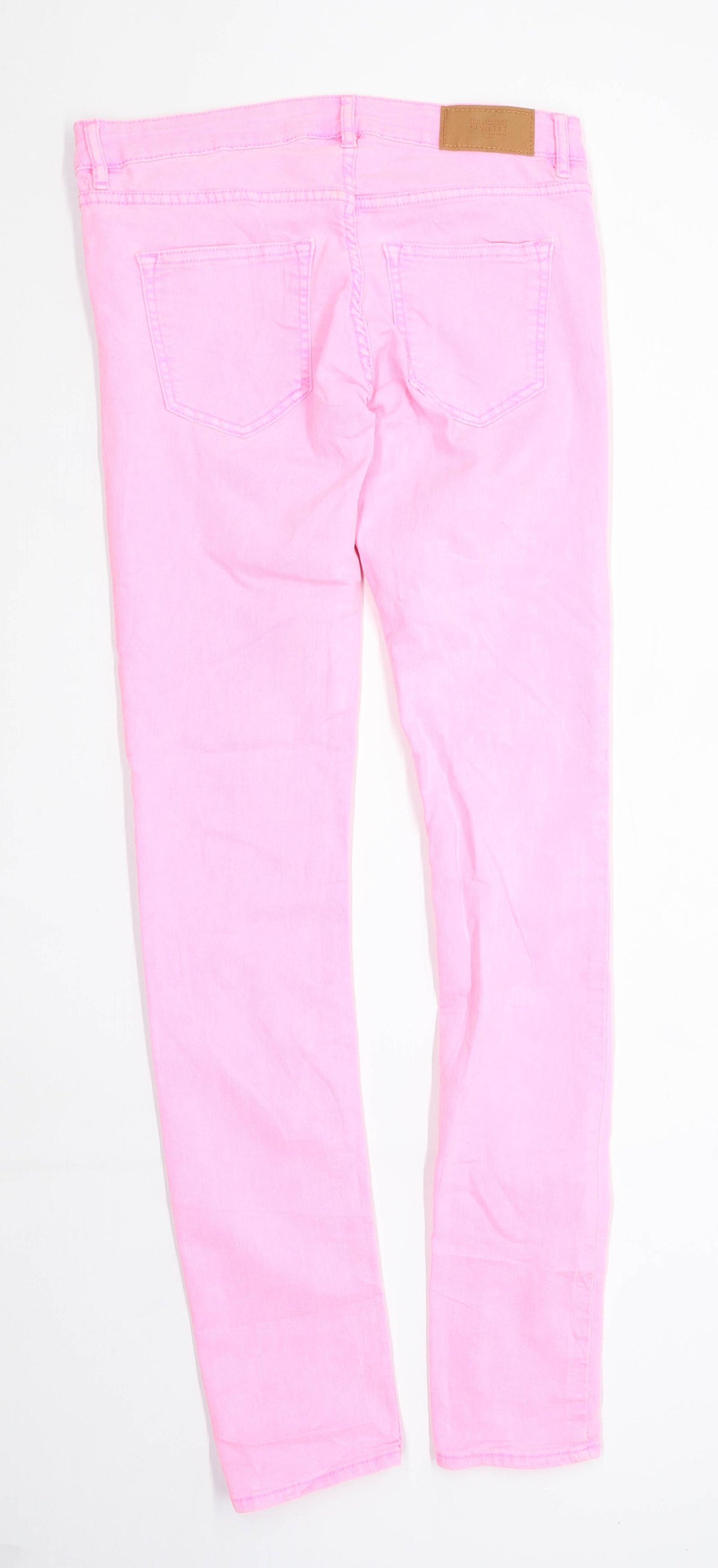 Womens H&M Pink Denim Jeans Size 10/L32