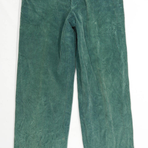 St Michael Mens Teal Corduroy Trousers Size W32/L33