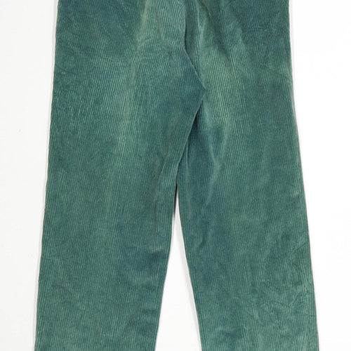 St Michael Mens Teal Corduroy Trousers Size W32/L33