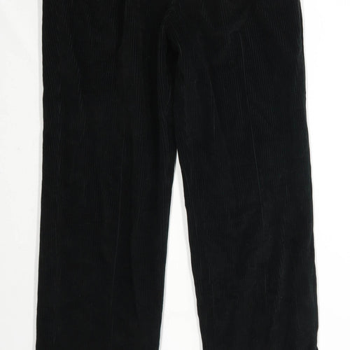 Bruno Saint Hilaire Mens Black Corduroy Trousers Size W34/L32