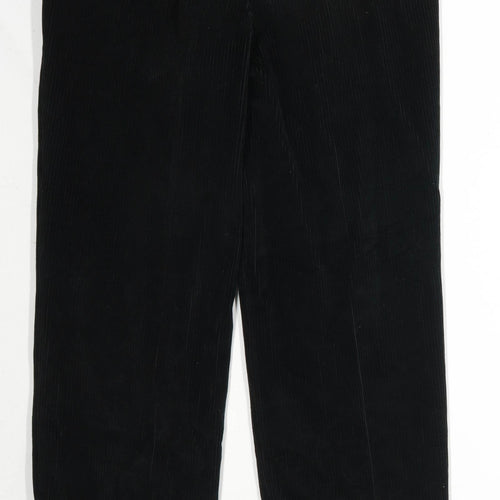 Bruno Saint Hilaire Mens Black Corduroy Trousers Size W34/L32