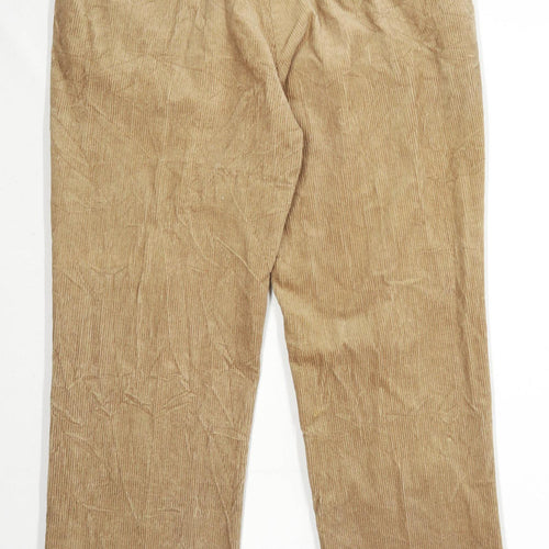 Edinburgh Woollen Mill Mens Beige Corduroy Trousers Size W38/L31
