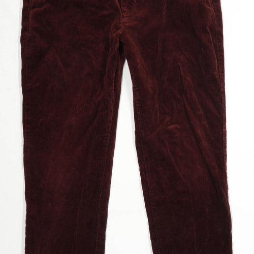 Blue Harbour Mens Burgundy Corduroy Trousers Size W34/L29