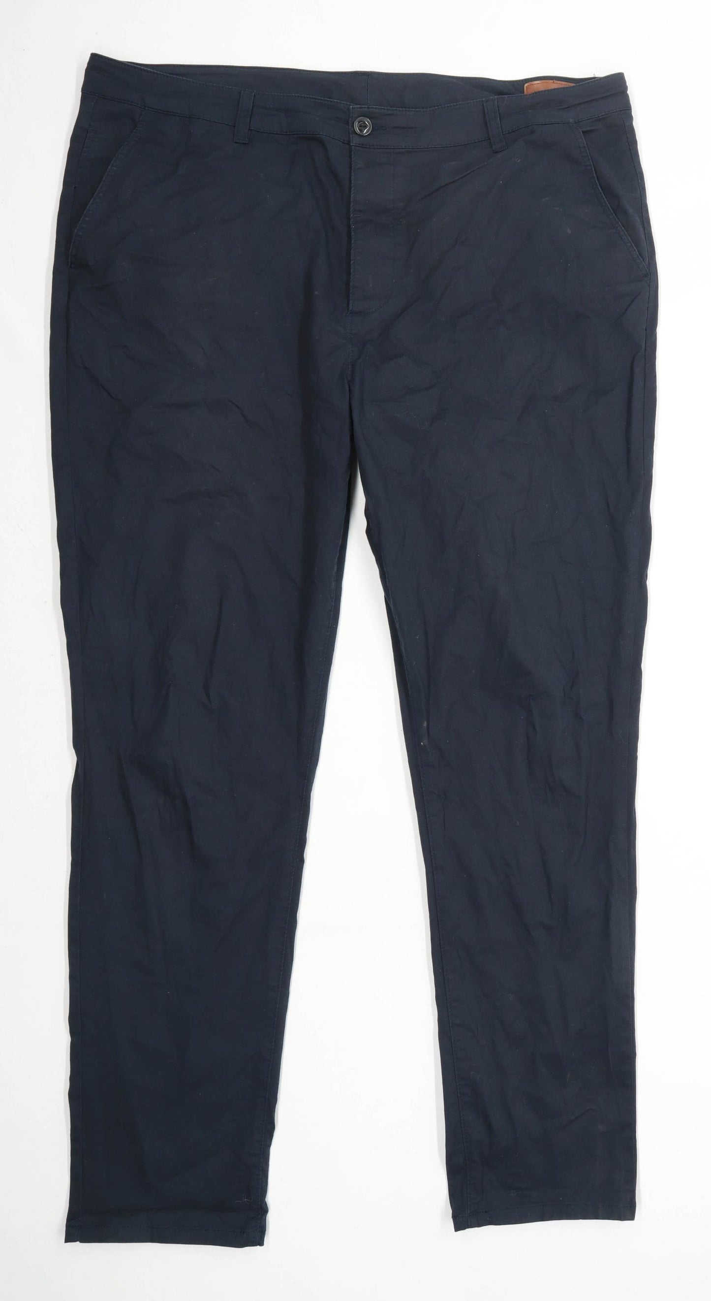 Asos Mens Blue Cotton Blend Chinos Size W38/L34