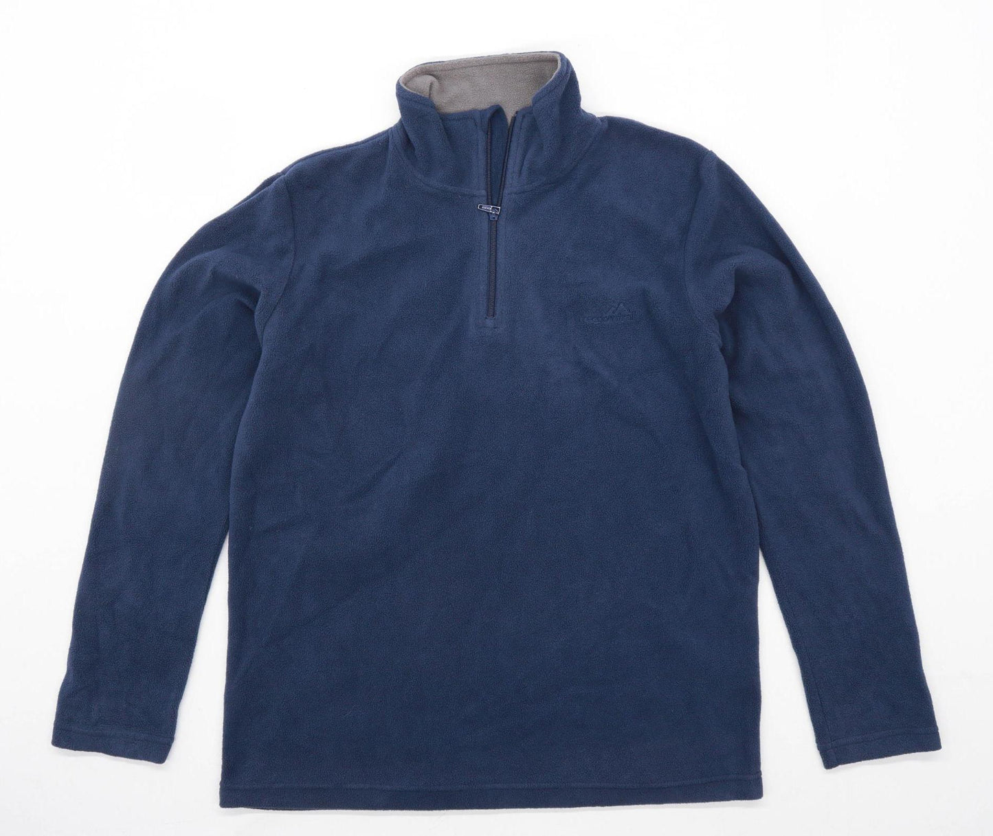 Freedrom Trail Mens Size S Fleece Blue Quarter Zip Jacket
