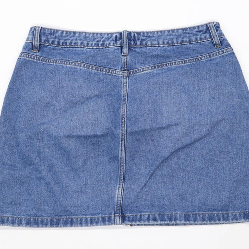 Matalan Womens Size 16 Denim Blue Skirt (Regular)