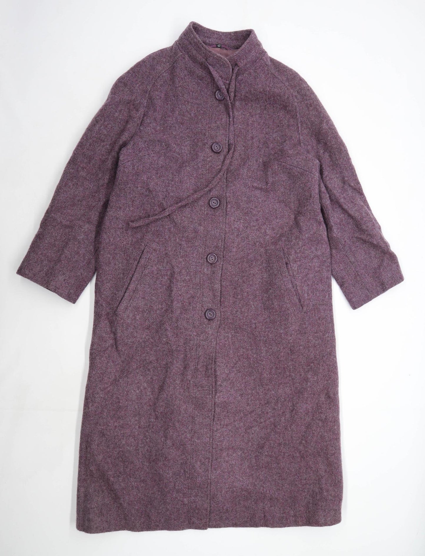 Preworn Womens Size 14 Virgin Blend Purple Coat
