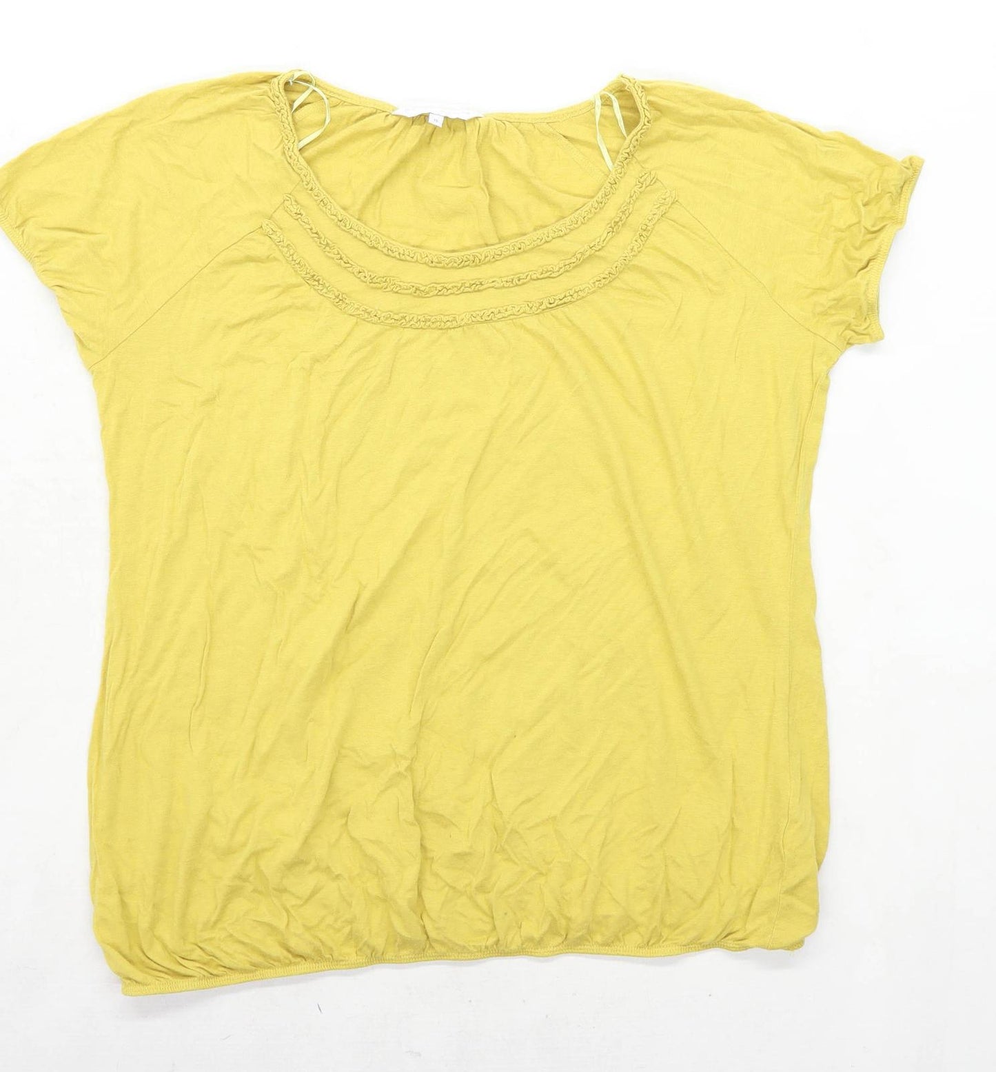 Rocha John Rocha Womens Size 16 Yellow T-Shirt (Regular)
