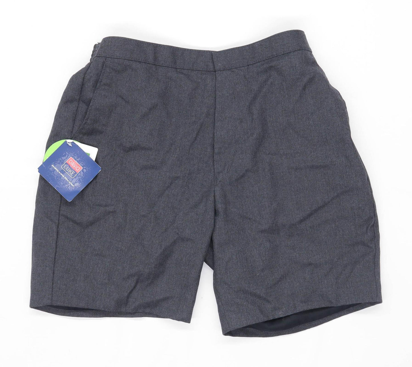 David Luke Boys Grey School Shorts Age 15 Years