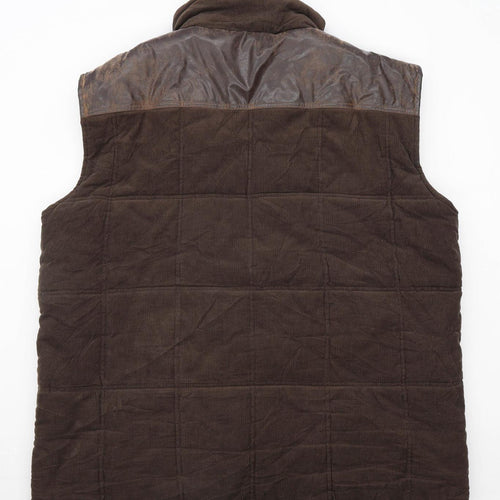 PG Field Mens Size XL Corduroy Brown Heavyweight Gilet