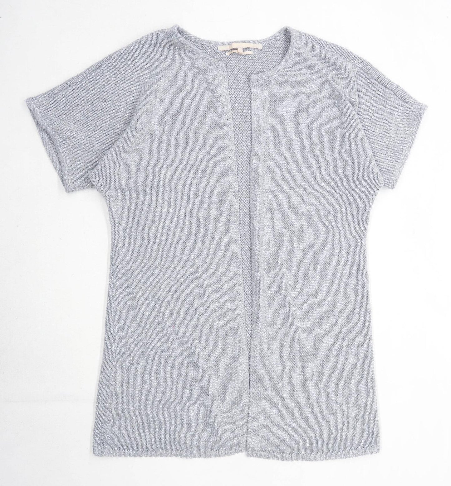 Silvian Heach Womens One Size Textured Grey Cardigan (Regular)