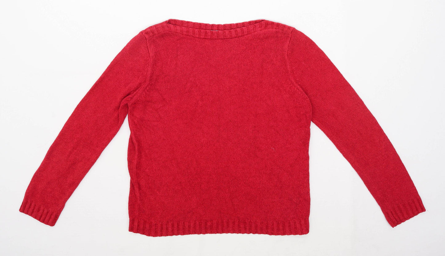 Marks & Spencer Womens Size 12 Red Jumper (Regular)