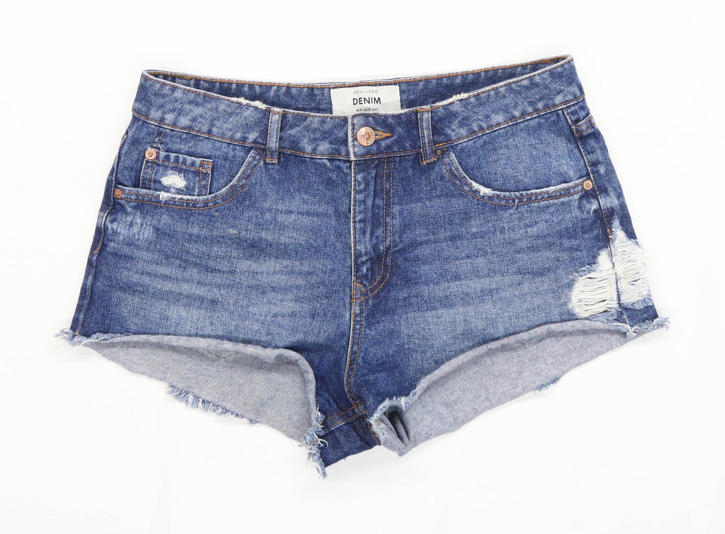 Womens New look Blue Denim Shorts Size 10/L2