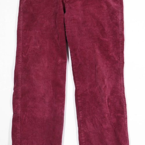 Brook Taverner Mens Purple Corduroy Trousers Size W32/L29