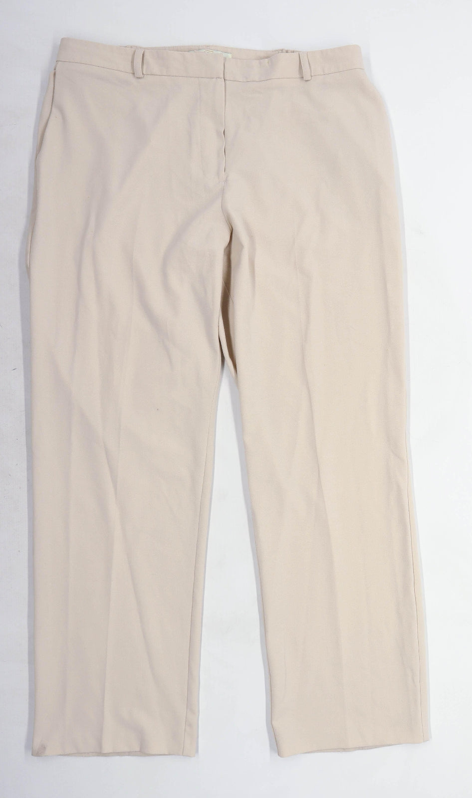 Womens Classics Cream Trousers Size 18/L30