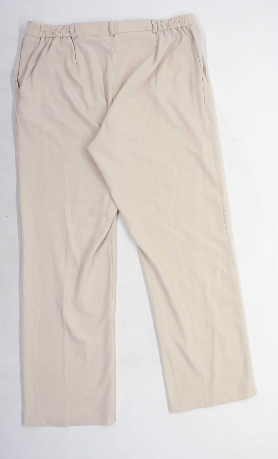 Womens Classics Cream Trousers Size 18/L30