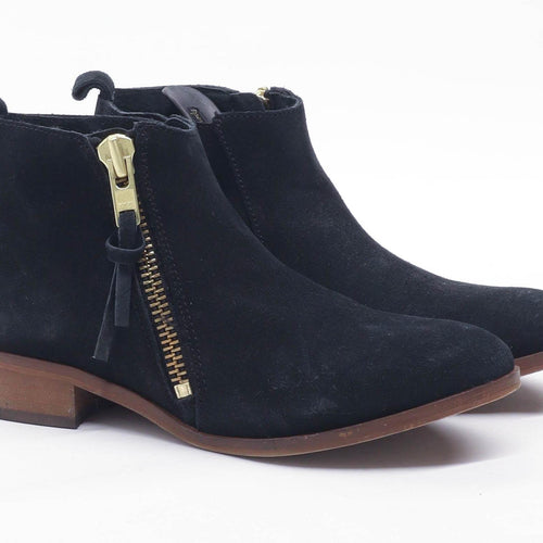 Office Womens EU Size 36 Black Suede Ankle Boots