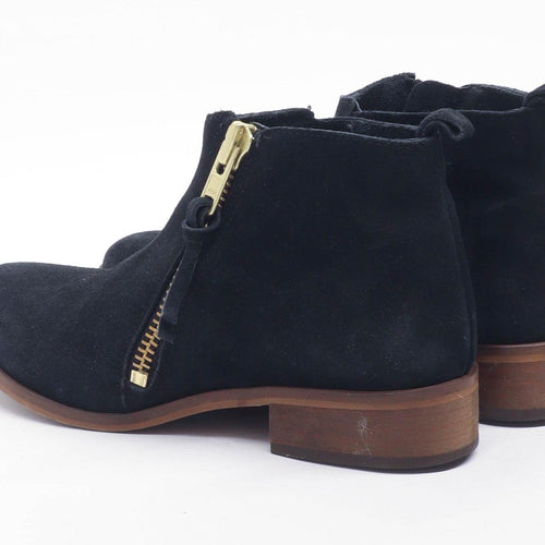 Office Womens EU Size 36 Black Suede Ankle Boots
