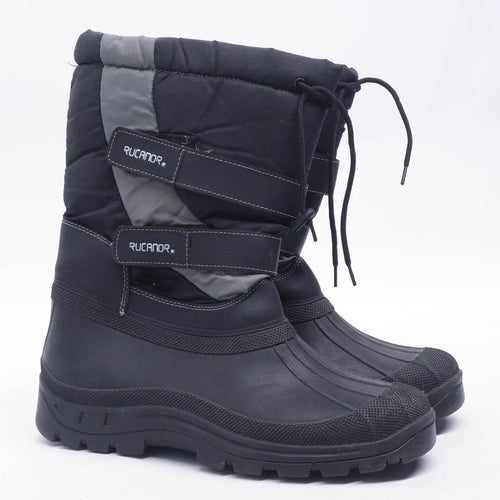 Rucanor Mens UK Size 10.5 Black Snow Boots