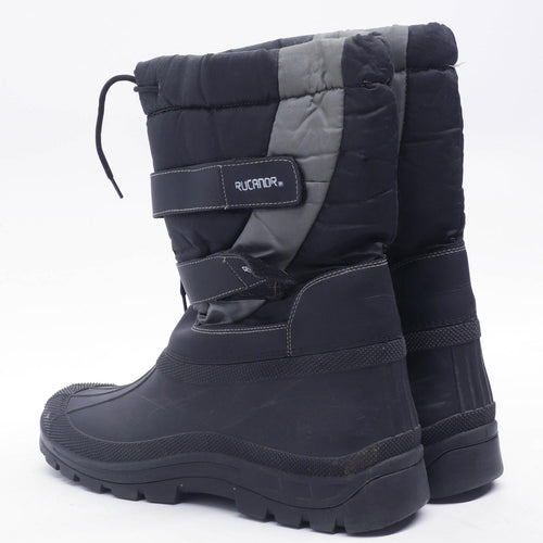 Rucanor Mens UK Size 10.5 Black Snow Boots