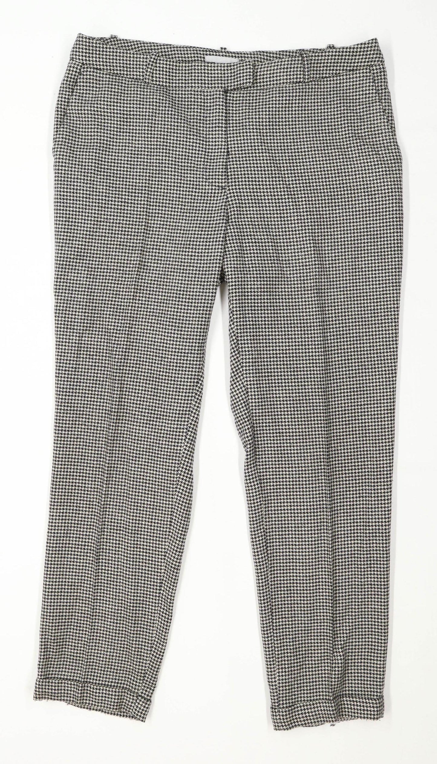 Womens H&M Black Trousers Size 16/L28