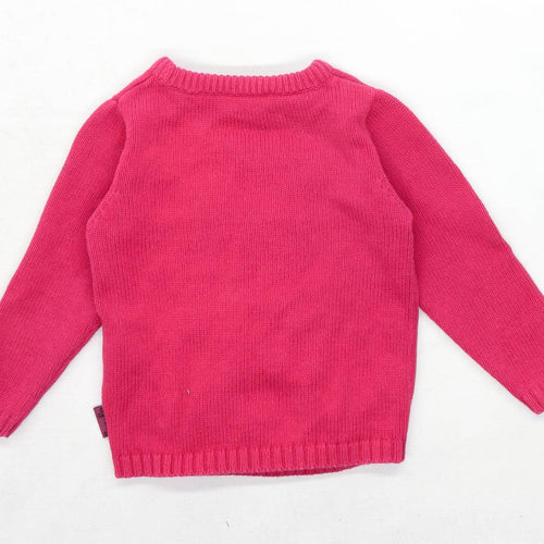 Nutmeg Girls Pink Peppa Pig Christmas Jumper Age 3-4 Years