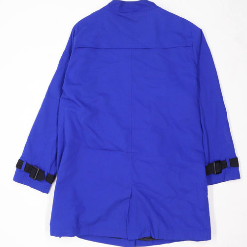 Marisotta Womens Size 22 Blue Trench Coat