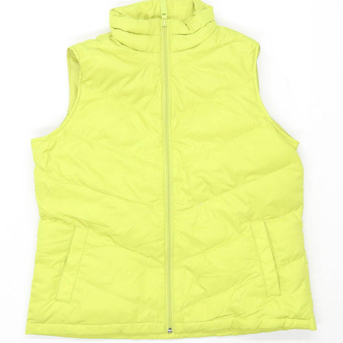 Lands End Mens Size M Yellow Gilet
