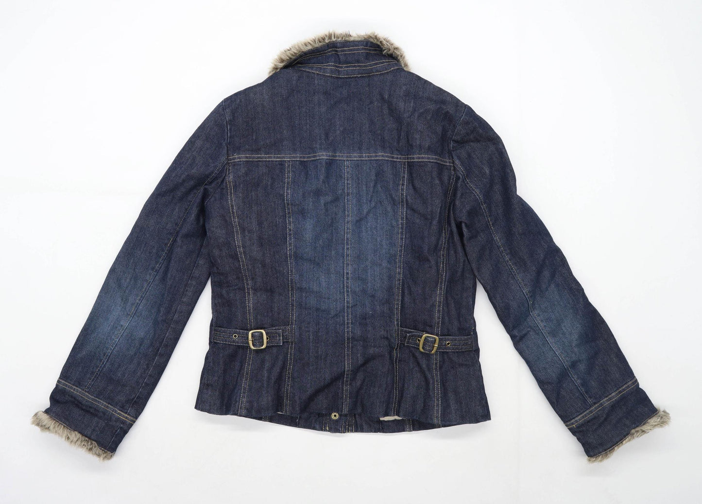 Principles Womens Size 12 Cotton Blend Blue Jacket
