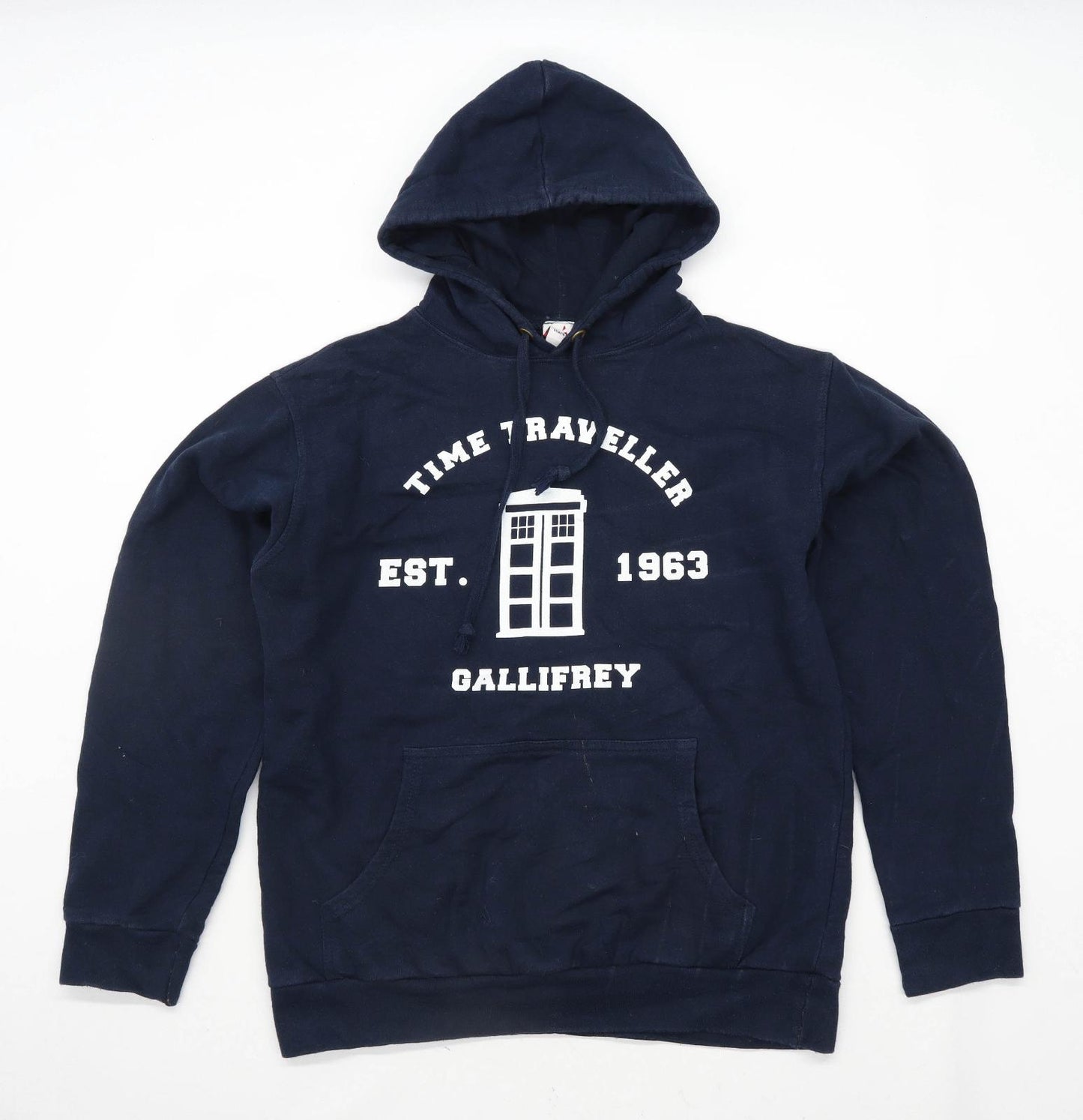 Stars & Stripes Mens Size S Cotton Blend Graphic Blue Dr Who Tardis Hoodie