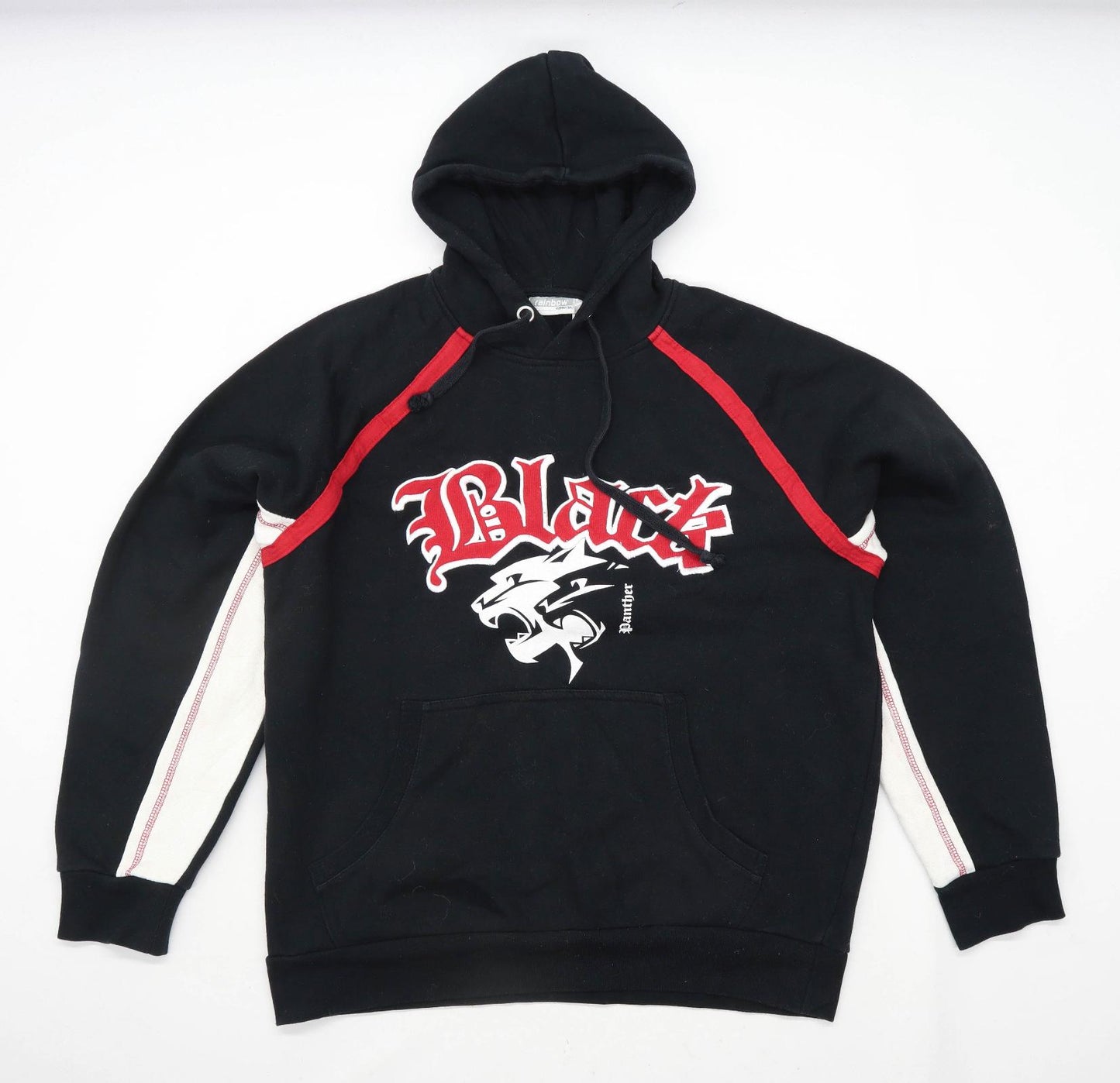 Rainbox Mens Size XL Cotton Blend Graphic Black Black Panther Hoodie