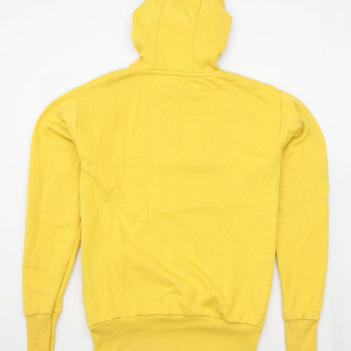 Primark Mens Size XS Cotton Blend Graphic Yellow Influence Hoodie