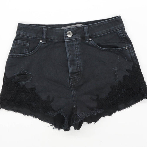 Womens Denim Co Black Denim Shorts Size 6/L2