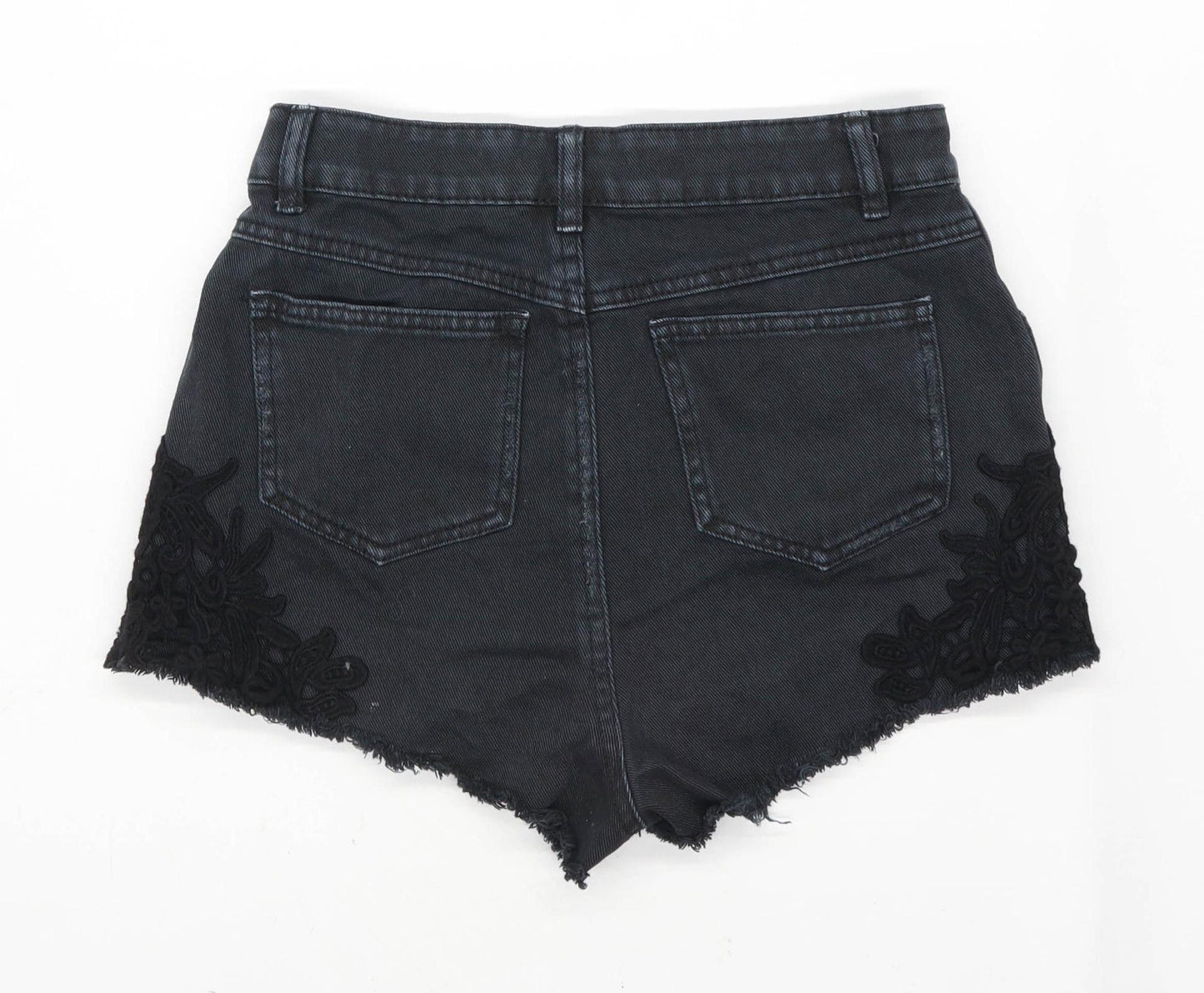 Womens Denim Co Black Denim Shorts Size 6/L2