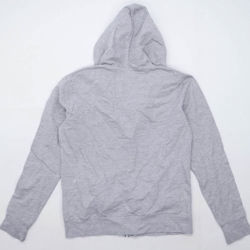 Zara Man Mens Size L Grey Zip Up Hoodie
