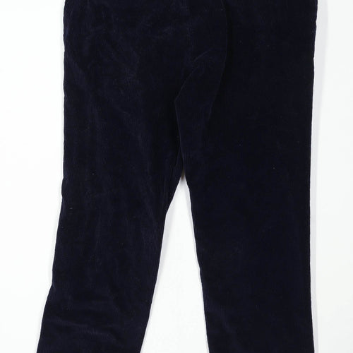 Charles Tyrwhitt Mens Textured Blue Corduroy Trousers Size W38/L9
