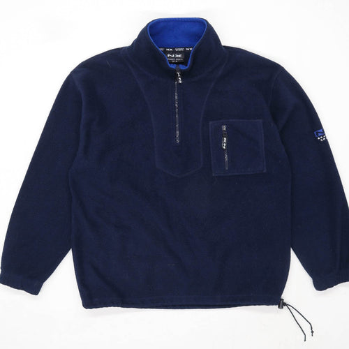 NX Branded Sports Mens Size M Blue Fleece Jacket
