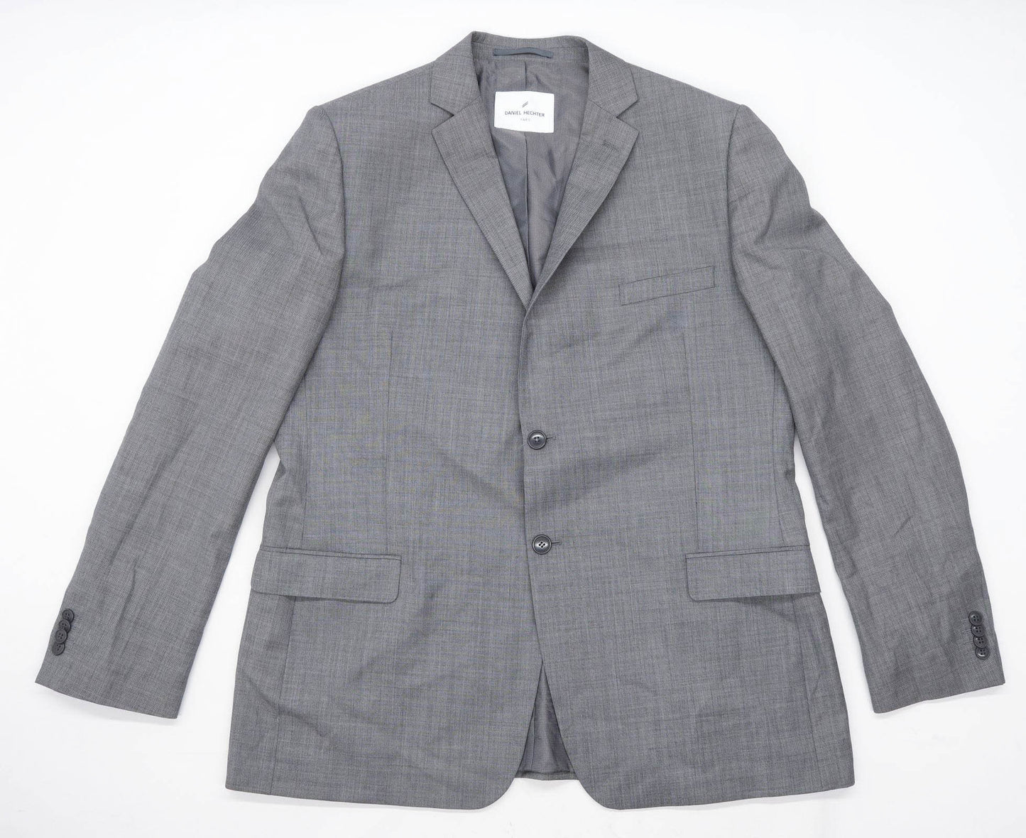 Daniel Hechter Mens Wool Blend Grey Suit Jacket 46 Chest (Long)