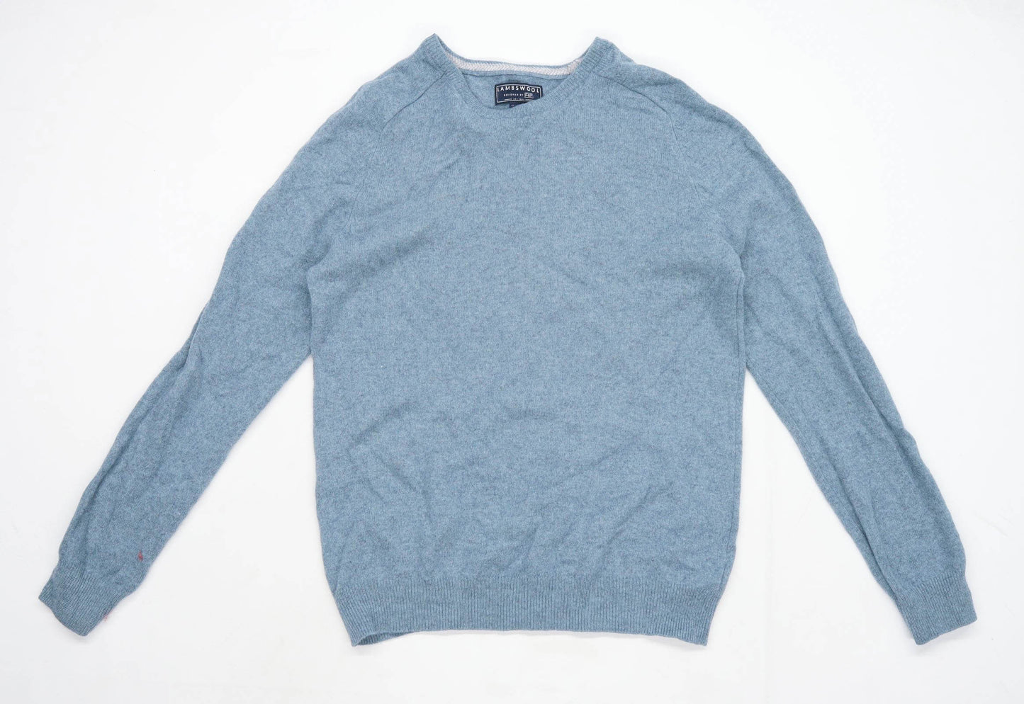 F&F Mens Size L Lambswool Turquoise Jumper