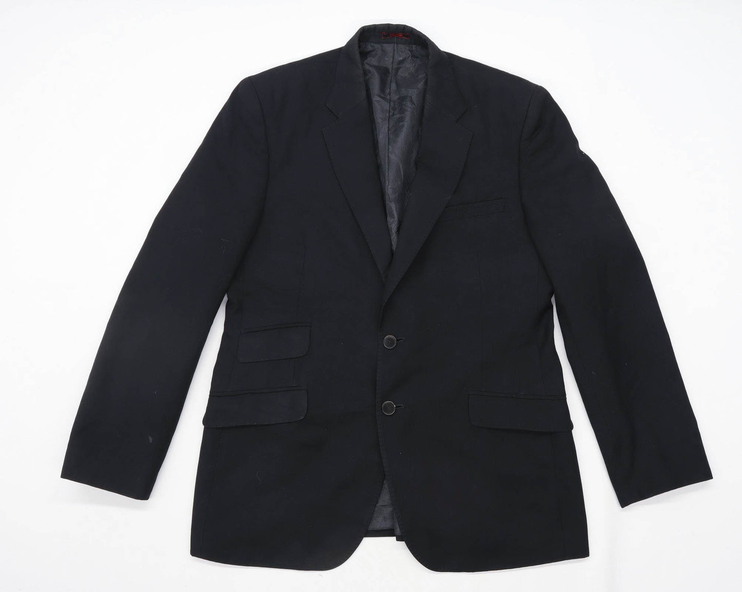 Raymond Mens Wool Blend Black Suit Jacket 40 Chest (Regular)