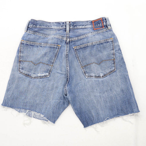 Hugo Boss Mens Blue Denim Shorts Size W32/L8