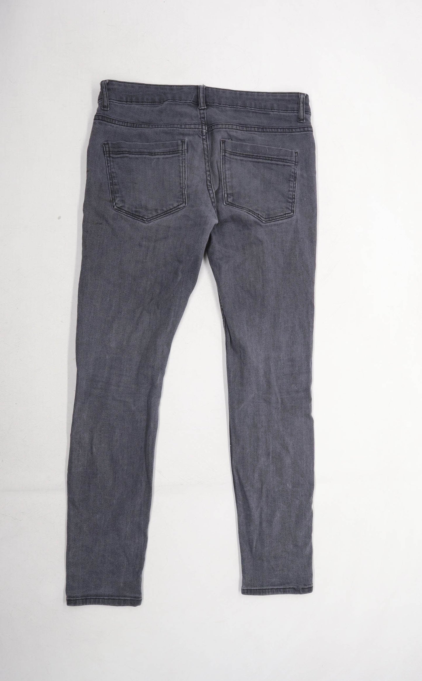 Preworn Mens Grey Denim Jeans Size W34/L29