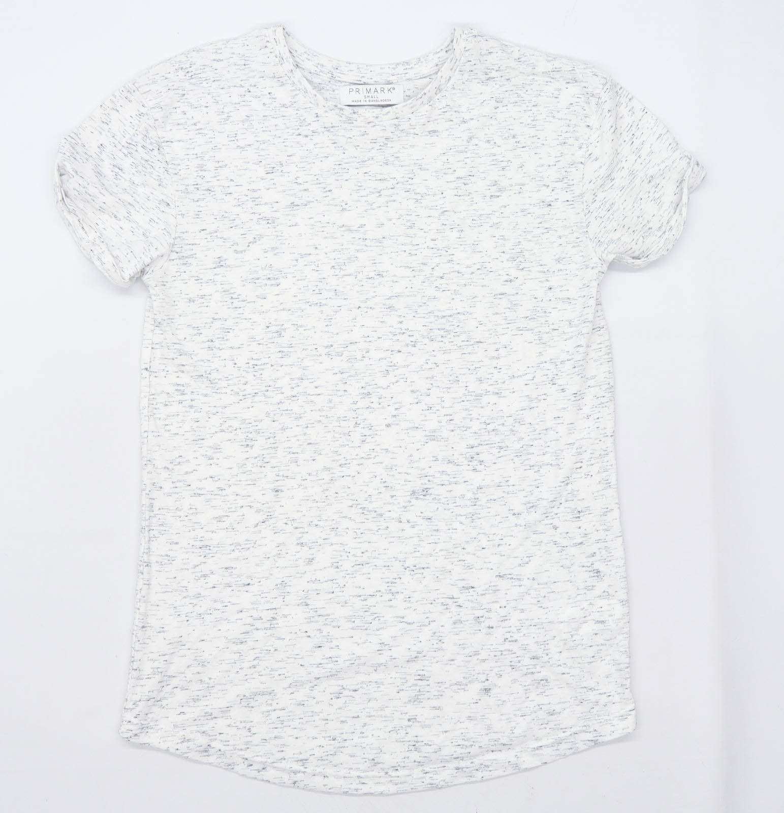 Primark Mens Size S Cotton Blend Graphic White T-Shirt – Preworn