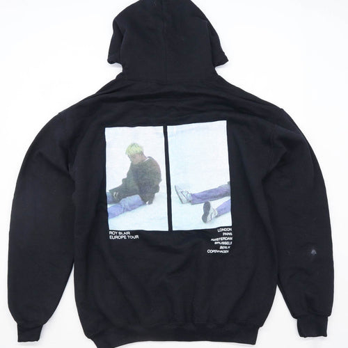 Roy Blair Mens Size M Cotton Blend Graphic Black Europe Tour Hoodie